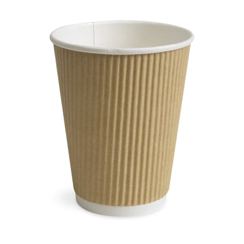 Jungle Ripple Walled Paper Cup, 12oz